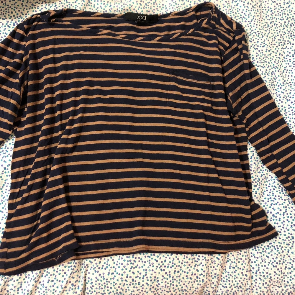 F21 3/4 sleeve shirt
